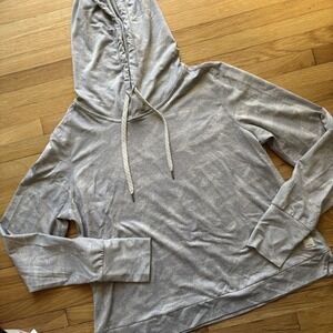 VUORI Halo Essential Hoodie Dream Knit Pale Heather Camo Women Medium Gym Run